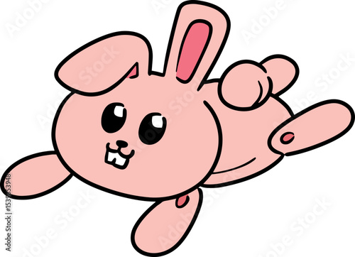 Illustration of stuffed rabbit
