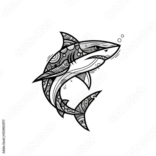 Icon or logo Shark very cool design
