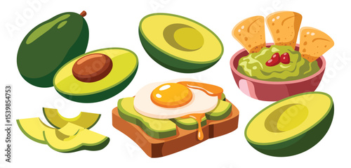 Avocado toast with fried egg guacamole and chips