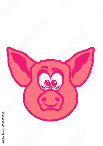 cochon tete dessin animaux enfant