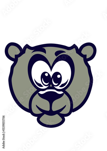 ourson tete dessin animaux enfant