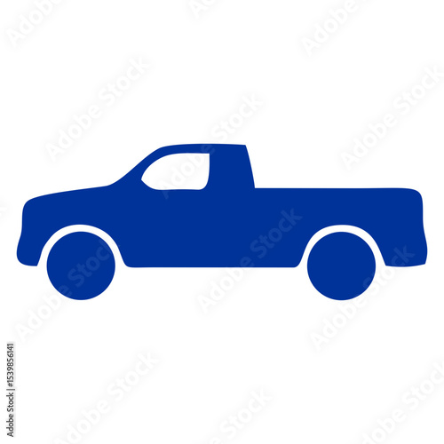 Pickup Car Icon blue