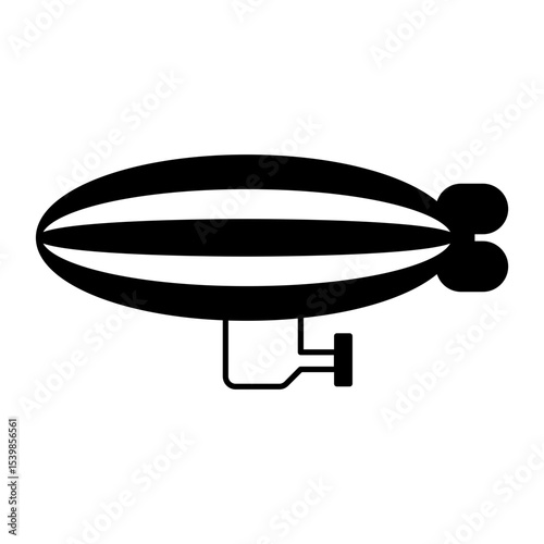 Airship black icon