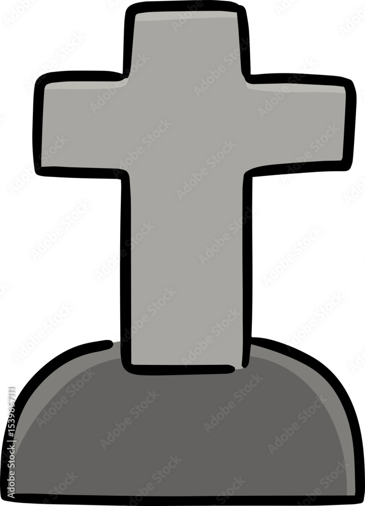 Obraz premium Illustration of tombstone 