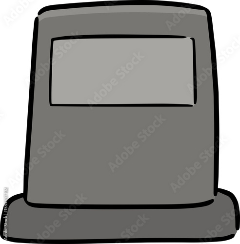 Illustration of tombstone
