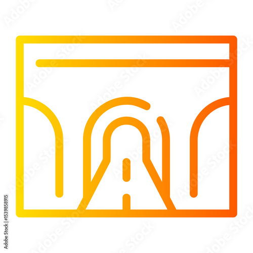 tunnel gradient icon