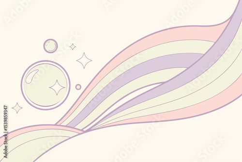 Abstract background with space for your text, vector illustration in pastel colors