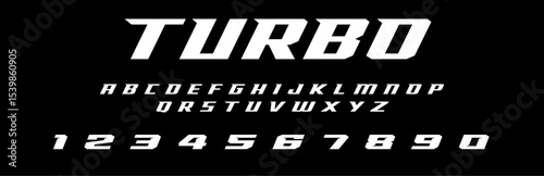 Turbo lettering font Vector silver effect graphic design. Apparel clothing prints eps svg png. Motorsport designs posters stickers. Download it Now in high resolution format and print it in any size	
