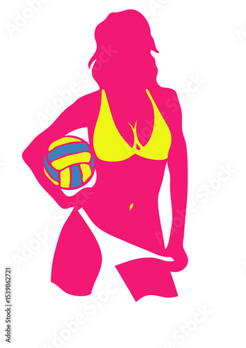 volley waterpolo fille sexy logo club