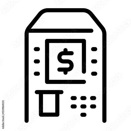 atm line icon