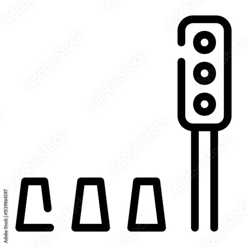 crosswalk line icon