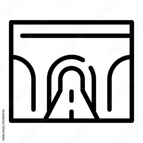 tunnel line icon