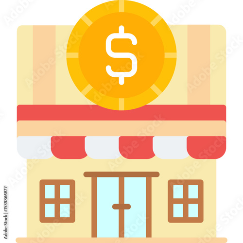 Pawn Shop Icon Vector Element