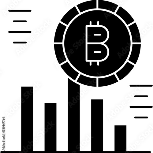 Bitcoin Icon Vector Element