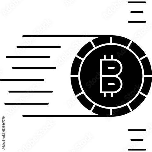 Bitcoin Icon Vector Element