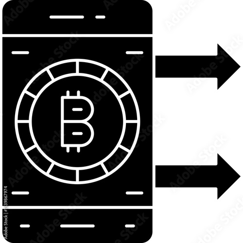 Bitcoin Icon Vector Element