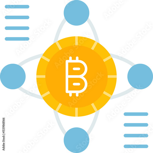 Bitcoin Icon Vector Element