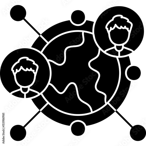 Networking Icon Vector Element