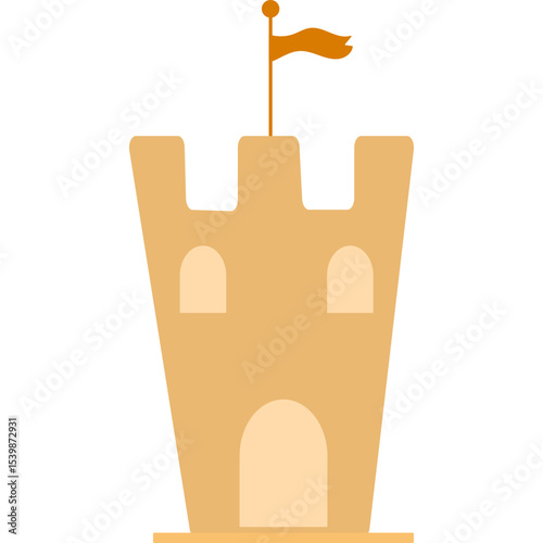 Flat Sand Castle