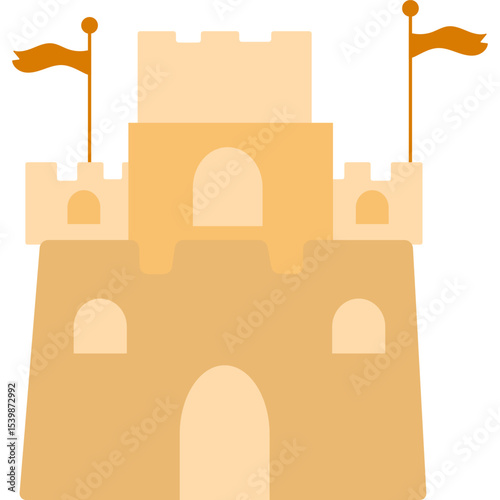 Flat Sand Castle