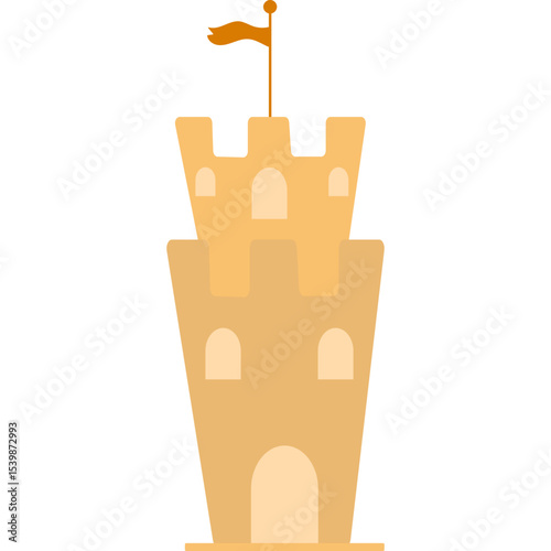 Flat Sand Castle