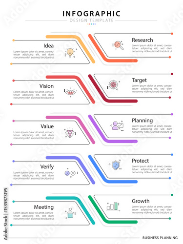 Infographic 10 step timeline journey, calendar Flat simple infographics design template. presentation graph. Business concept with 10 options, number vector illustration.