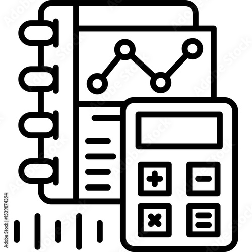 Bookkeeping Icon Vector Element