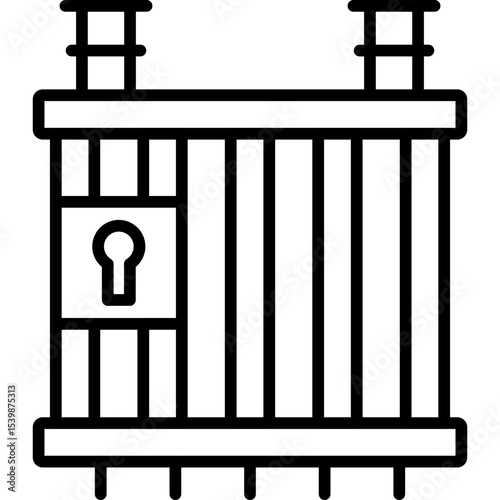 Jail Icon Vector Element