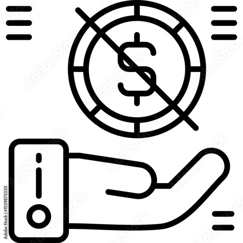 Bribe Icon Vector Element