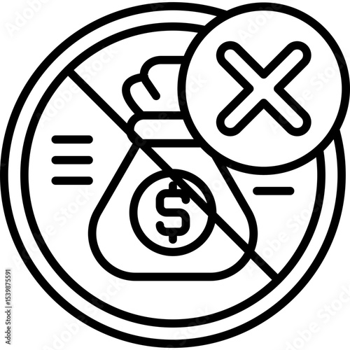 Bribe Icon Vector Element