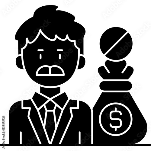 Bribe Icon Vector Element