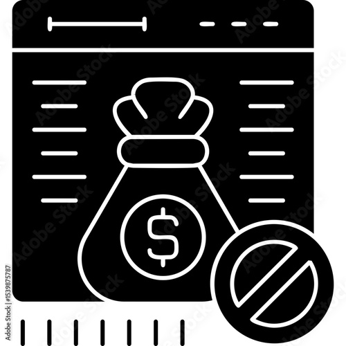 Corruption Icon Vector Element