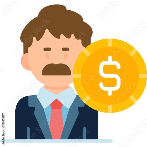 Businessman Icon Vector Element