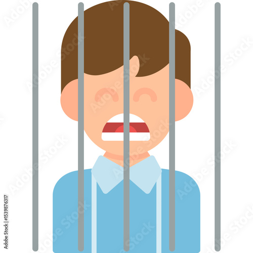 Prisoner Icon Vector Element