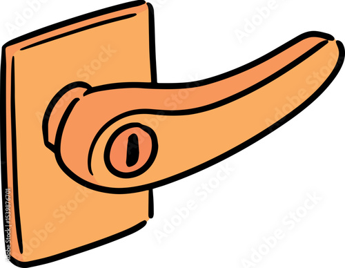 Illustration of door knob
