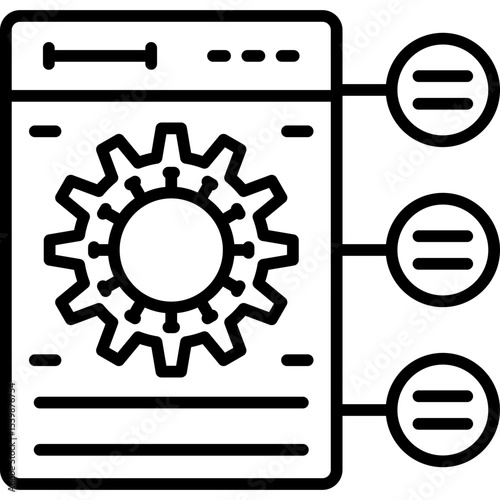 Backlink Icon Vector Element