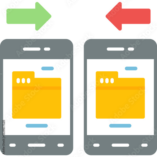 File Sharing Icon Vector Element
