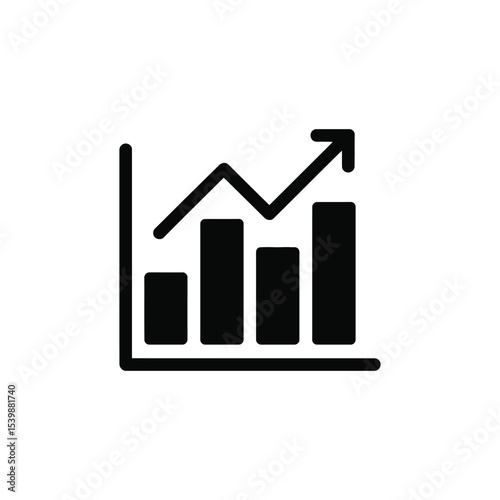 Business graph icon