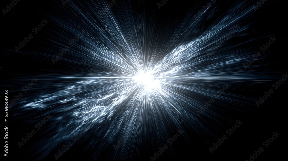 Obraz premium Dynamic Bright Light Burst Explosion with Radiant Streaks and Sparks