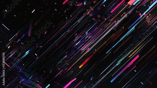 Glitch Art Black Background Material: Modern, Digital, and Visually Appealing for Creative Projects