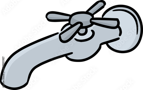 Illustration of faucet
