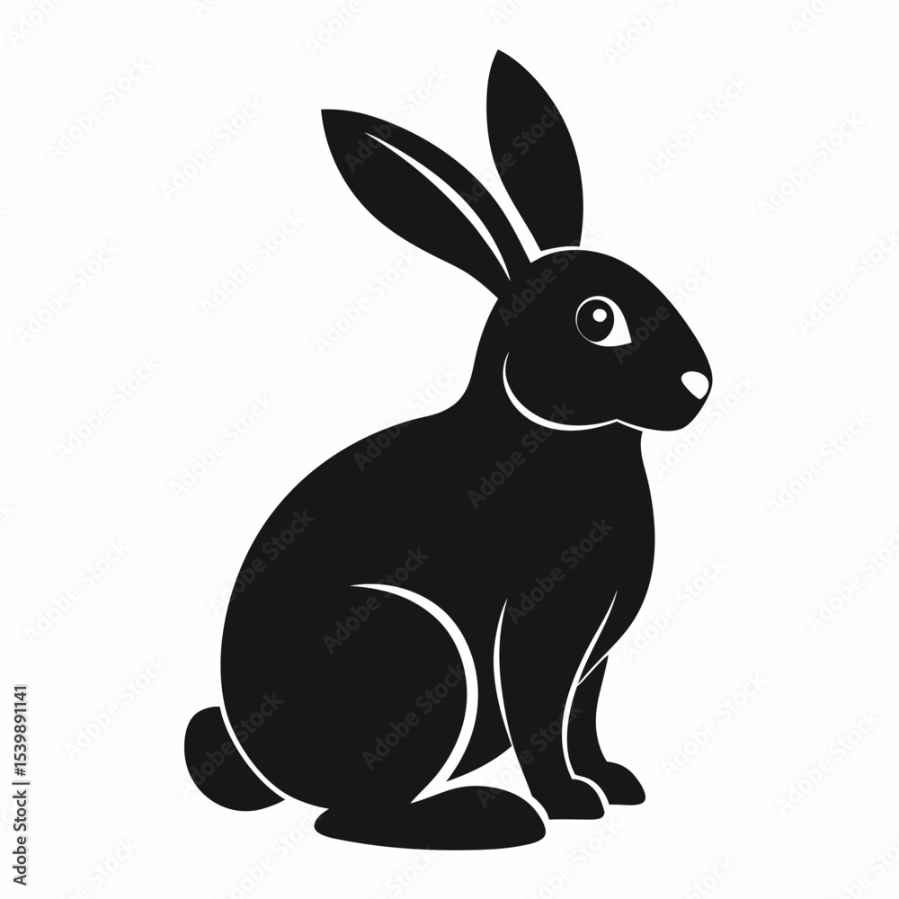 Fototapeta premium vector illustration of a rabbit