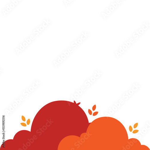 Autumn Bush Illustration