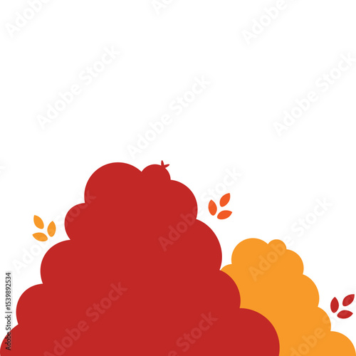Autumn Bush Illustration