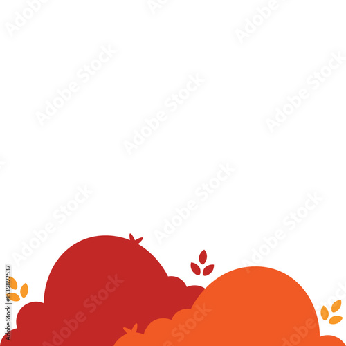 Autumn Bush Illustration