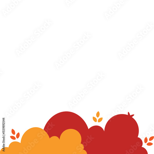 Autumn Bush Illustration