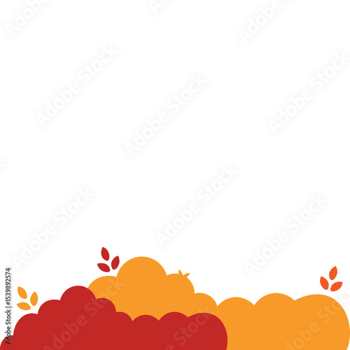 Autumn Bush Illustration