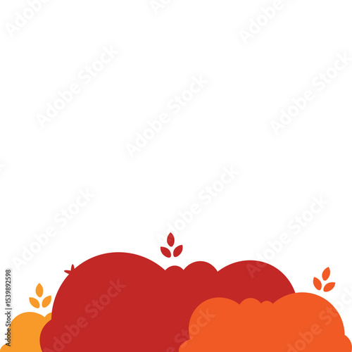Autumn Bush Illustration