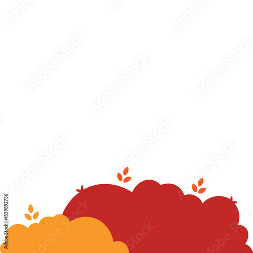 Autumn Bush Illustration