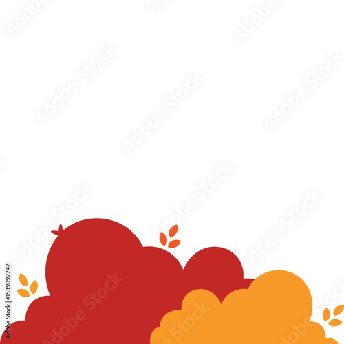 Autumn Bush Illustration